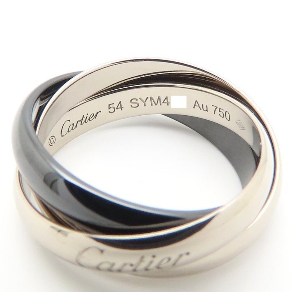 Cartier 18k Silver Trinity Ring #54 View 5